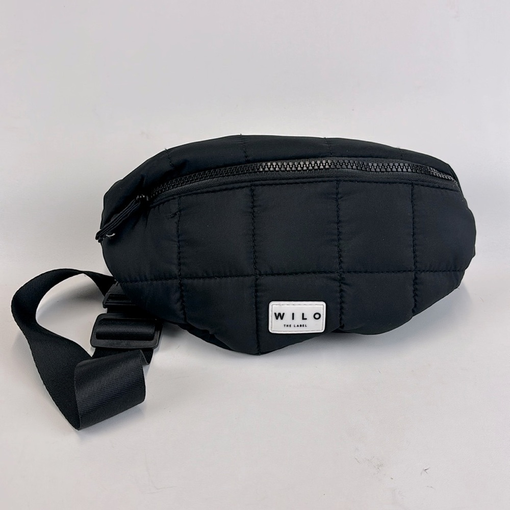WILO The LABEL Quilted Waist Bag Black Australia Belt Bag Travel